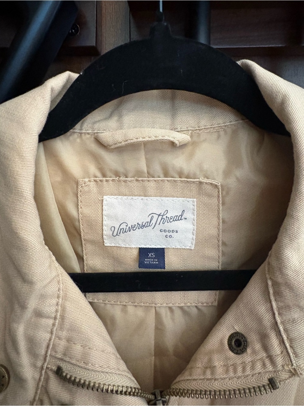 Universal Thread Tan Utility Jacket with Front Pockets - Picture 3 of 14